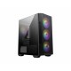 MSI MAG FORGE M100R carcasa de ordenador Midi Tower Negro, Transparente